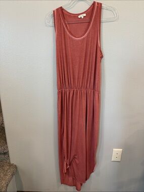 LA MIEL Sleeveless Maxi Dress in Rustic Rose